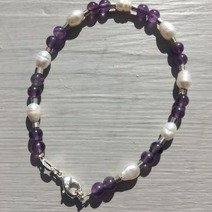 freshwater pearls with glass beads bracelet